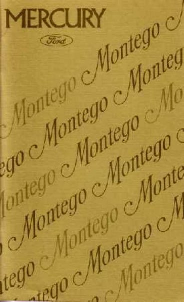 1975 Mercury Montego Owner's Manual