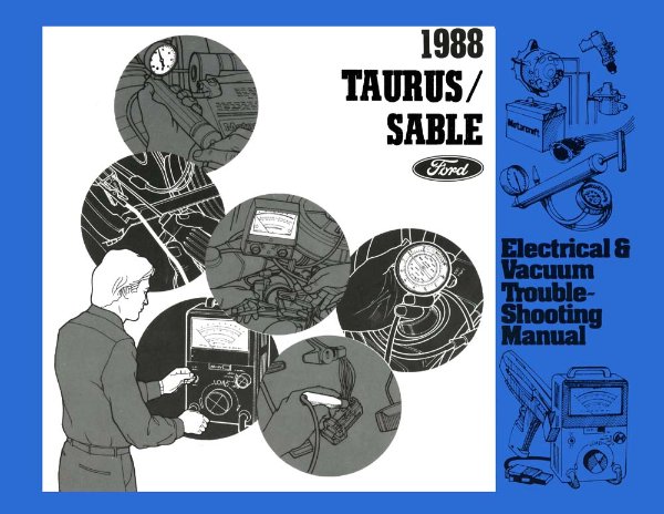 1988 Ford Taurus, Sable Wiring Diagrams Manual
