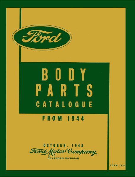 1944–1948 Ford ALL MODELS - BODY Parts Book