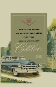 1952 Cadillac Commercial Chassis, Series 60 Fleetwood, Series 62, Series 75 Fleetwood Owner's Manual
