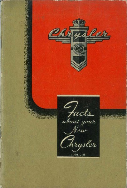 1946–1948 Chrysler C-38 Owner's Manual