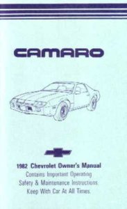1982 Chevrolet Camaro Owner's Manual