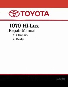 1979 Toyota Pickup (HiLux) Factory Shop Service Manual