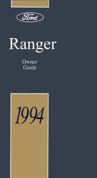 1994 Ford Ranger Owner's Manual
