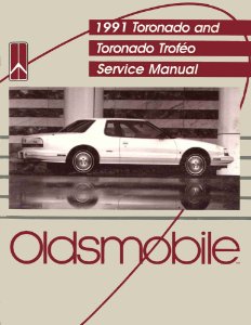 1991 Oldsmobile Toronado, Trofeo Factory Shop Service Manual