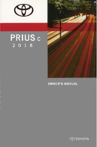 2018 Toyota PRIUS C Owner's Manual