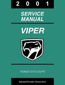 2001 Dodge Viper Factory Shop Service Manual
