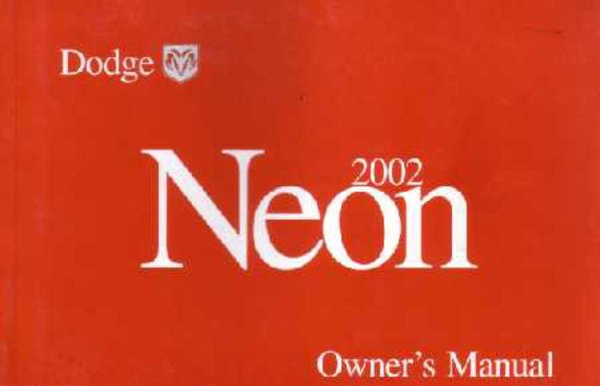 2002 Dodge Neon Owner's Manual