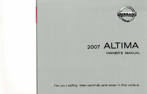 2007 Nissan Altima Owner's Manual