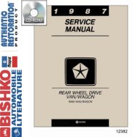 1987 Dodge Truck Van Shop Service Repair Manual PDF sample image
