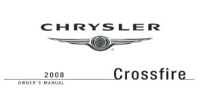 2008 Chrysler Crossfire Owner's Manual