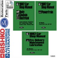 1982 Ford Mustang, Thunderbird, Cougar, Shop Service Repair Manual PDF sample image