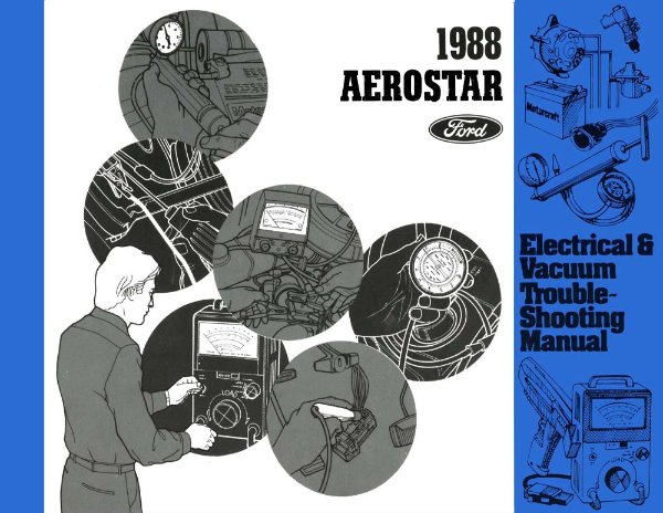 1988 Ford Truck Aerostar Wiring Diagrams Manual