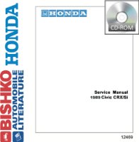 1989 Honda Civic CRX & Si Factory Shop Service Manual sample image