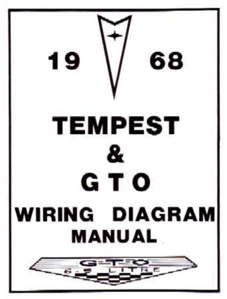 1968 Pontiac GTO, Tempest Wiring Diagrams Manual