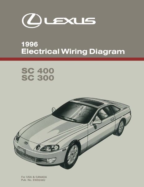 1996 Lexus SC 400, SC 300 Wiring Diagrams Manual