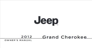 2012 Jeep Grand Cherokee Owner's Manual
