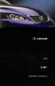 2011 Lexus IS F Owner's Manual
