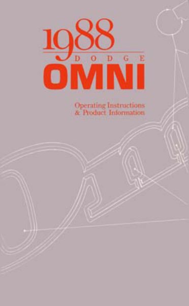 1988 Dodge Omni Owner's Manual