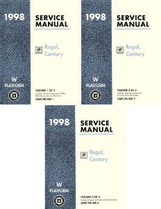 1998 Buick Century, Regal Factory Shop Service Manual