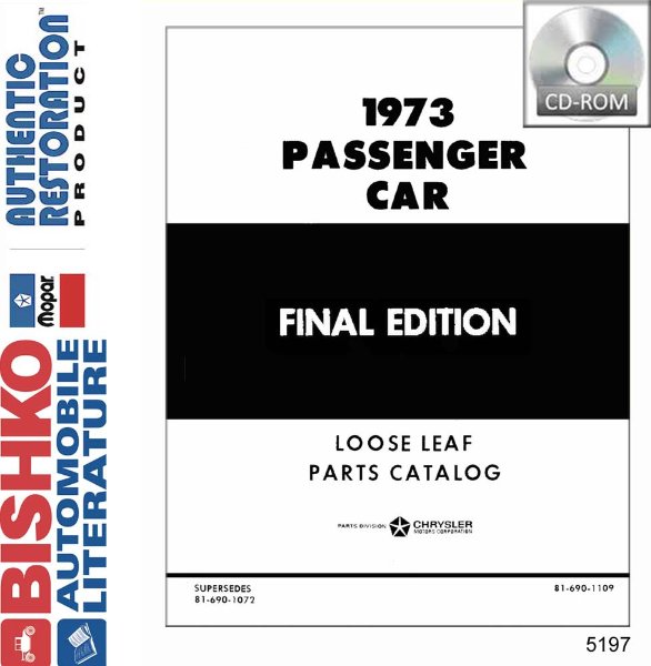 1973 Mopar Chrysler Dodge Desoto Plymouth Parts Numbers Book List PDF Interchange