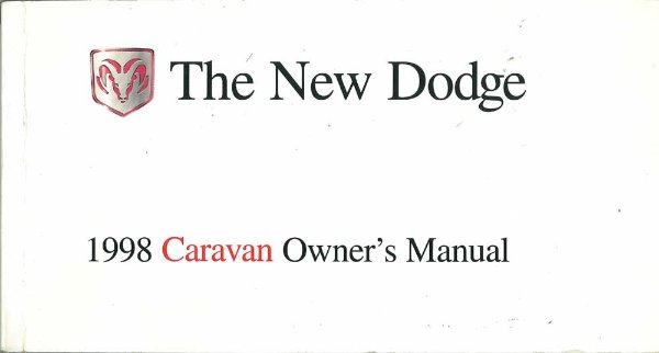 1998 Dodge Caravan Owner's Manual