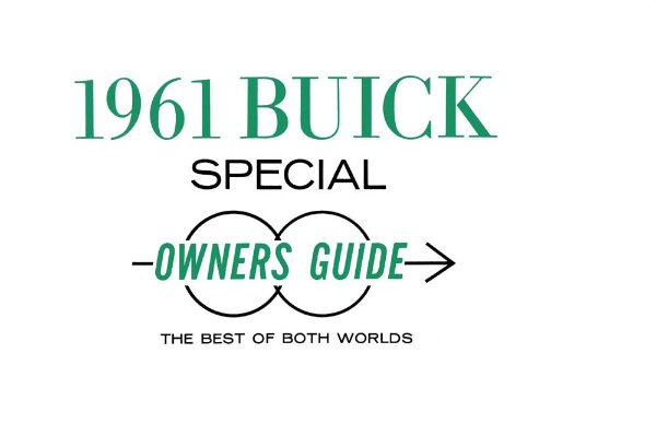 1961 Buick Special Owner's Manual