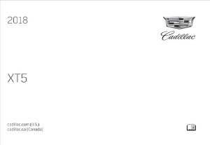 2018 Cadillac XT5 Owner's Manual