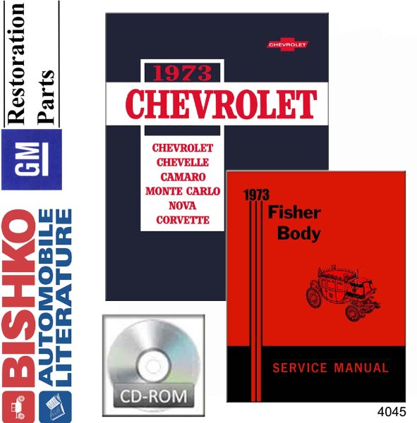 1973 Chevrolet All Models Fisher Body Factory Shop Service Manual