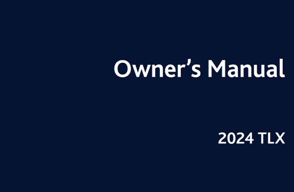 2024 Acura TLX Owner's Manual
