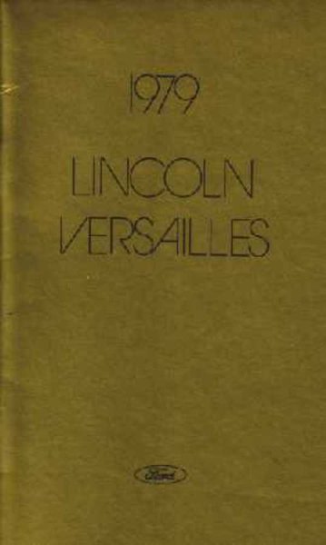 1979 Lincoln Versailles Owner's Manual