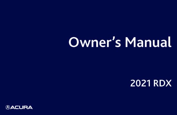 2021 Acura RDX Owner's Manual