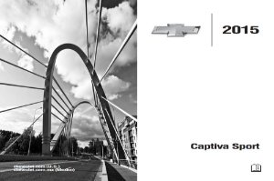2015 Chevrolet Captiva Sport Owner's Manual