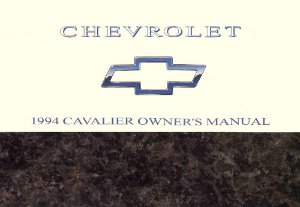 1994 Chevrolet Cavalier Owner's Manual