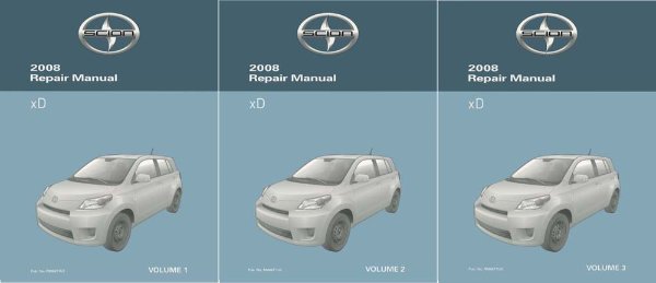 2008 Toyota Scion xD Factory Shop Service Manual