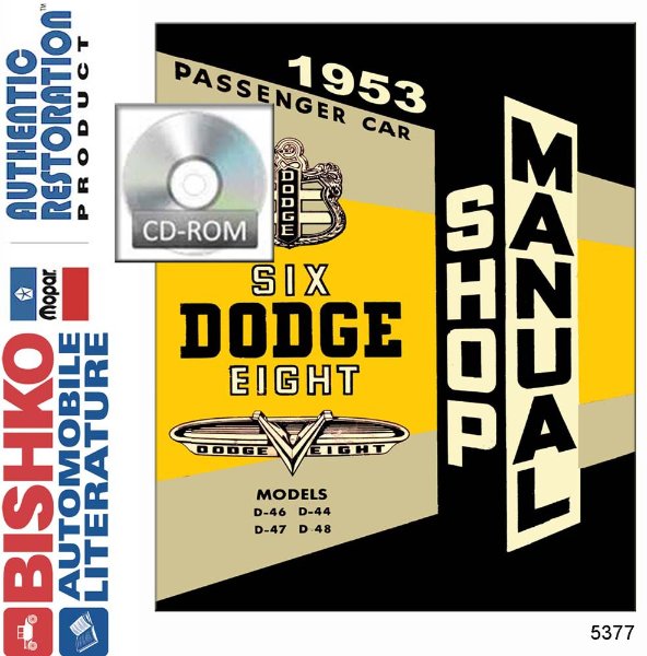 1953 Dodge All Models Factory Shop Service Manual