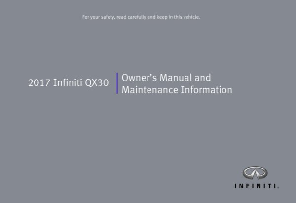 2017 Infiniti QX30 Owner's Manual