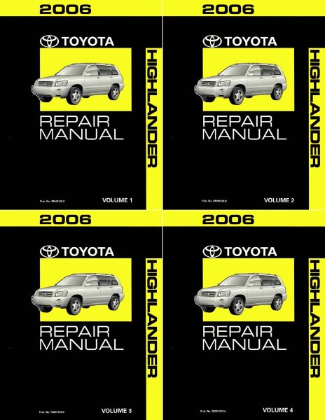2006 Toyota Highlander Factory Shop Service Manual