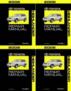 2006 Toyota Highlander Factory Shop Service Manual