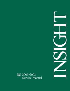 2000–2003 Honda Insight Factory Shop Service Manual