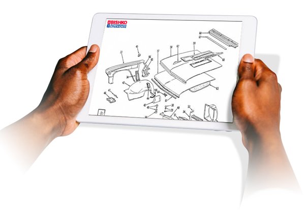 Bishko Automobile Literature Instant Access on a tablet