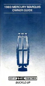 1983 Mercury Marquis Owner's Manual