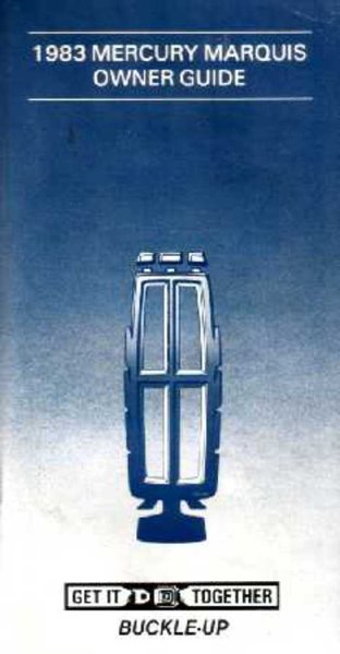 1983 Mercury Marquis Owner's Manual
