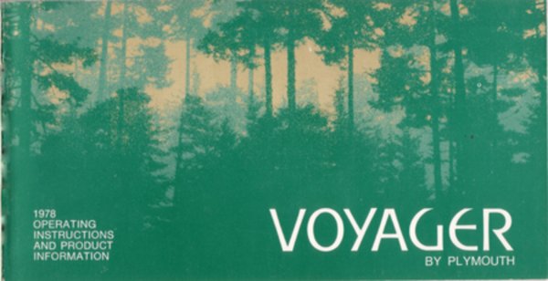 1978 Plymouth Voyager Owner's Manual