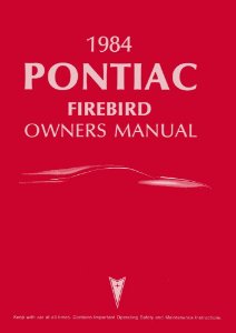 1984 Pontiac Firebird Owner's Manual
