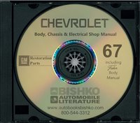 1967 CHEVROLET Body, Chassis & Electrical Service Manual sample image