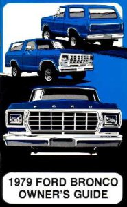 1979 Ford Bronco Owner's Manual