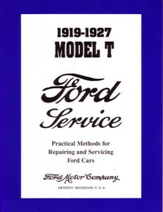 1919–1927 Ford MODEL T Factory Shop Service Manual