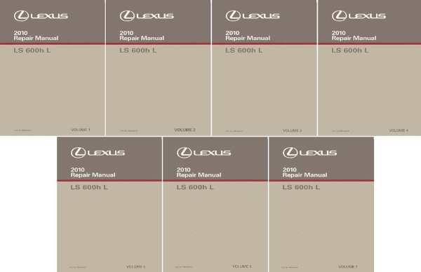 2010 Lexus LS 600h L Factory Shop Service Manual