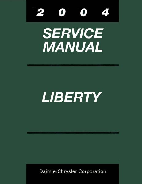 2004 Jeep Liberty Factory Shop Service Manual